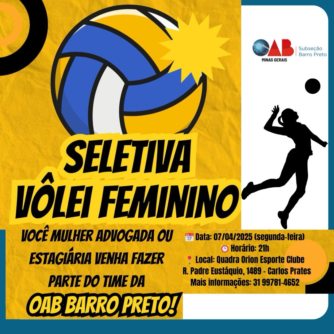 OAB Barro Preto - Seletiva Vôlei Feminino