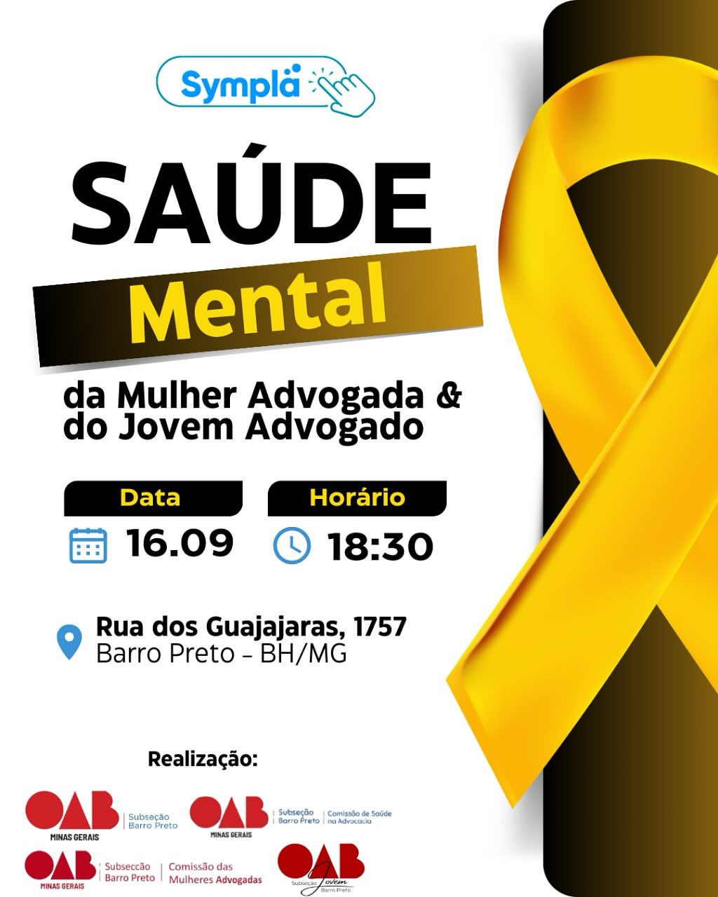OAB Barro Preto - Saúde Mental da Mulher Advogada & do Jovem Advogado